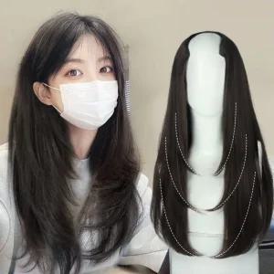 볼륨업 레이어드 헤어피스 여자가발 긴머리가발 패션가발 통가발 미용가발 (WFIX42P)