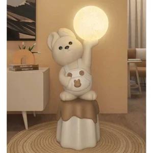 인테리어조명 카페 인테리어 동물 토끼 스탠드 램프 밀크 토끼 조명(키 77.5cm)