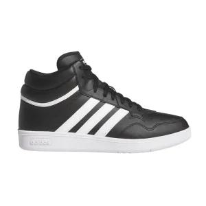 Adidas 유니 성인용 Hoops 4.0 미드 탑 농구화 스니커즈 블랙/화이트/블랙. 12 여성/11 남성 586241