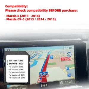 6 CX5 차량용 GPS SD 카드 업 지도 버전 네비션 시 EU UK Sat Navi