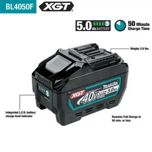 RC소품 Makita 40V XGT 배터리 5.0Ah 리튬 이온용  마키타 전동 공구 BL4050F BL4040F BL4040 충전식 배터