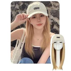 고품질 여성 긴머리 모자형 가발 데일리템 여성헤어변신가발 (WFK55HJ)