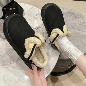 여자 슬리퍼 매장 통굽 털 직장인 여행용 데일리 업무