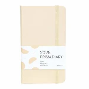 날짜형 다이어리 바닐라 월간 프리즘 2025 수첩형 스케줄러 일정관리 다이어리노트 플래너