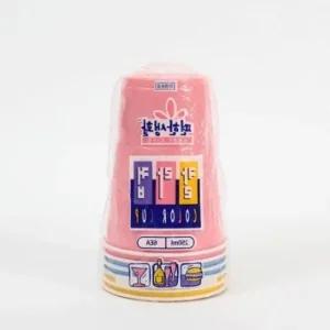 음료수 플라스틱컵 컬러컵 6개 250ml 다용도 컵 플라스틱컵 음료수컵 디저트컵 파티컵