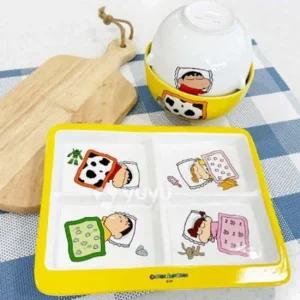 식기 3P 동그란 그릇 디자인식기 짱구 캐릭터 캐릭터그릇 캐릭터식기 캐릭터접시