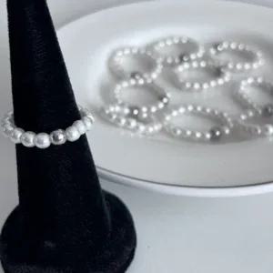 써지컬 데이 자체제작 반지 기본 링 진주 담수진주 우 국내제작 링 진주 담수진주