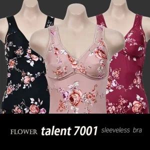 브라 (탈렌트)(7001나염)기모 플라워나염 런닝