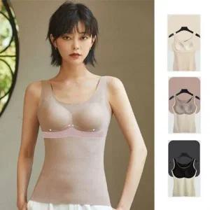브라 심리스 기모나시 캡나시 겨울 부드럽고 발열내의