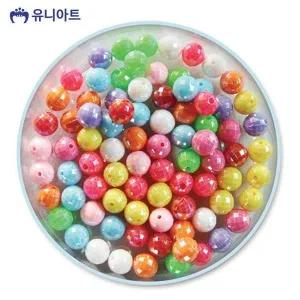 [골드스마일]모양비즈 18번 레인보우 비즈 (1cm) (P0000BFP) G50