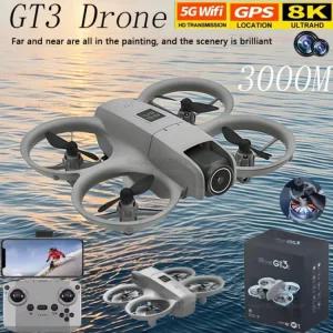 선물 WIFI FPV 8K 촬영 전문가용 듀얼 장난감 초보자용 콥터 카메라 HD 드론 제어 항공 3 미니 GPS