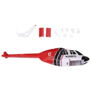 RC 장난감 헬리콥터 레드 쉘 ERA 벨 C138 206 소품 키트 133 동체 업그드