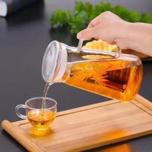 고품질 이시아르 내열유리 차포트 800ml 차내열유리주전자 티포트 (WCB8ED0)