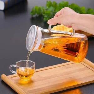 고품질 이시아르 내열유리 차포트 800ml 차내열유리주전자 티포트 (WCB8ED0)