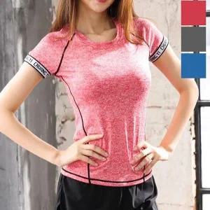 [하프클럽/]KJNS60 여자반팔티레쉬가드요가복 트레이닝복 S 반바
