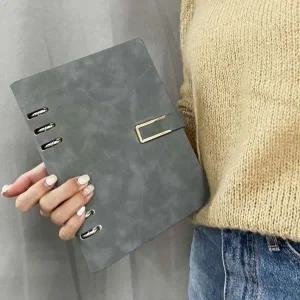 다이어리 A5 노트 6공 만년 데일리 그레이