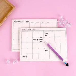 [셀러에이드]스케줄러 월간 먼슬리 플래너 60매