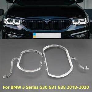 BMW 5시리즈 G30 G31 G38 18-20용 엔젤 아이즈 DRL 라이트 가이드 플레이트 튜브 LED 주간 주행등