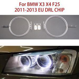 BMW X3 X4 F25 11-2013 유럽형용 터닝 라이트 소스 모듈 백색광 자동차 DRL 칩 엔젤 아이 콘덕트 스트립 (