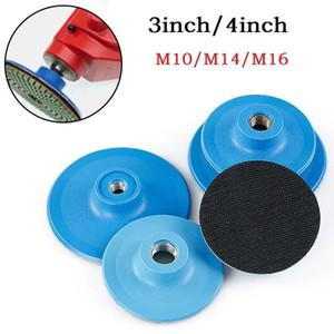 1PC 3 인치 4 연마 패드 샌딩 디스크 백킹 접착 M10/M14/M16 스레드