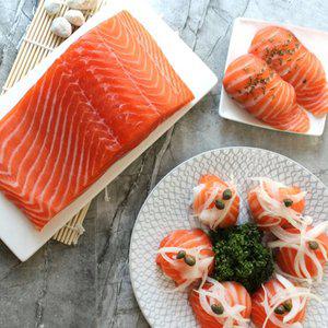 [바른씨][HACCP]노르웨이 슈페리어급 생연어 숙성연어 연어회 연어필렛 슬라이스 200g 500g