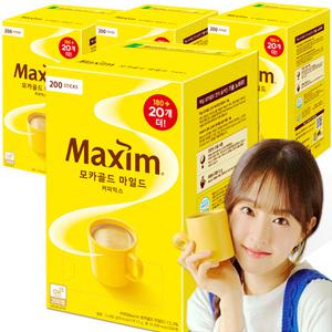 맥심 모카골드 마일드 커피믹스 180+20T (1박스/4개입) 200Tx4개 총800T