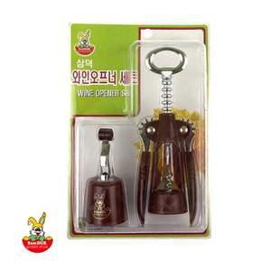 삼덕퀸스타 와인오프너 세트 스크류 넥타 조리기구 통조림 캔 와인 병따개