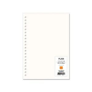 이글바인더 A5 20공 속지 무선 무지노트 80g 미색 50매 / 바인더 다이어리 타공 리필지 내지 용지