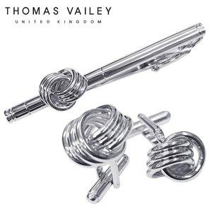 [토마스베일리][THOMAS VAILEY] 토마스베일리 넥타이핀/커프스 세트-매듭