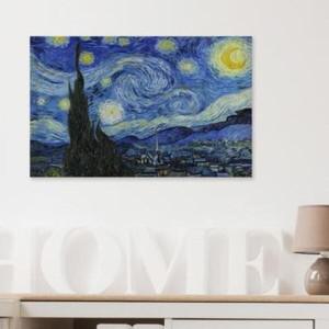 아도라하우스 캔버스액자 명화 고흐 별이 빛나는밤 A타입 25x25cm