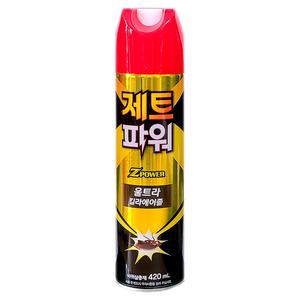 일명제약 제트파워 울트라킬라에어졸 420ml 1개 바퀴벌레 약 살충제 퇴치 스프레이 바퀴약 박멸 제거
