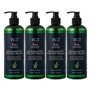 띵코 TC-7 다시마 씨위드 허브 스칼프 클리닉 샴푸 500ml, 4개세트