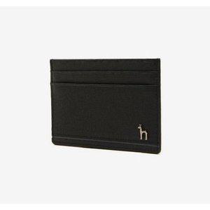 [헤지스](광주신세계)[HAZZYS ACC][PIQUE] 블랙 솔리드 가죽 퍼피로고 라인 카드홀더 HJHO5F153BK