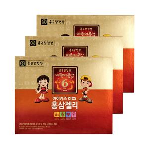 종근당건강 아이키즈 홍삼젤리 30포X3박스 3개월분