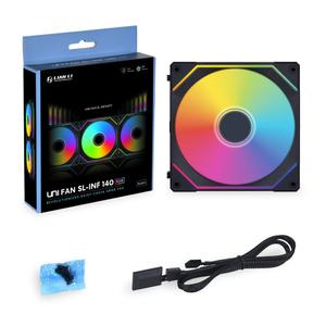 :리안리 UNI FAN SL-INF 140 RGB (1PACK) 시스템 케이스 쿨러 (블랙)