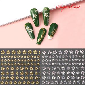 네일아트 메탈 체리플라워 벚꽃 네일스티커 2종