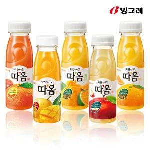 빙그레 따옴 주스 5종 20병 /천혜향/자몽/망고/사과/오렌지