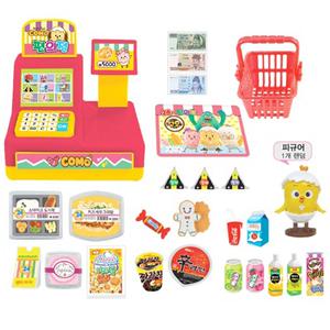 토닥토닥 꼬모 24시 편의점 마트 놀이 계산대 소꿉놀이 꼬미 우바 또또 피규어 랜덤