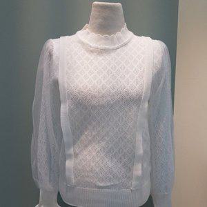[기타]소매레이스물결니트 S241BSW257 /아이보리