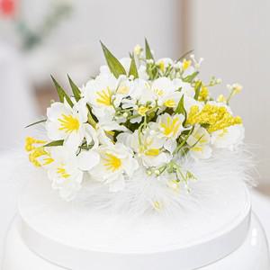 벚꽃 성묘 리스 조화 꽃 15cm 2컬러 납골당 산소 봉안당 추모 장식 꾸미기 수목장
