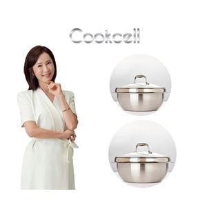 [신세계몰]쿡셀 블랙큐브 통스텐 가마솥 2종 세트