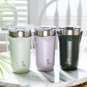 스위스밀리터리 (실리콘 손잡이)휴대하기 편리한 스트랩 텀블러 530ml