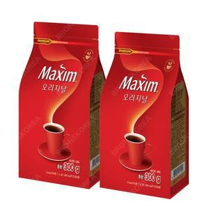 동서 맥심 오리지날 300g 2개 리필 블랙 알커피