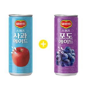 델몬트 스퀴즈에이드 240ml 사과15개+포도15개(총30캔)/무/배