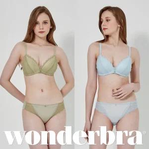 [Wonderbra]  에센셜 와이어리스 브라렛 브라팬티 4종세트WBW2M2930_T