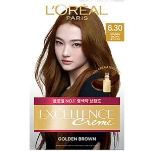 로레알파리 엑셀랑스 Hair Color 크림 염색제 6.30호 골드브라운 6개
