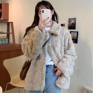 (내꺼찜) 보송보송 밍크퍼자켓 카라넥 부드러운