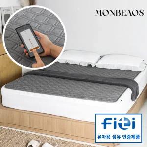 몽비오스 국산 극세사 그래핀 탄소 온열 전기매트 싱글 퀸 킹분리난방 전기장판 스마트IOT