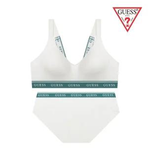 [롯데백화점]게스 컬러블로킹 액티브 브라팬티세트 OCWBR196OCWBP196WH