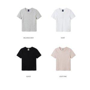 갤러리아 골지 반팔 티셔츠(WHRAF2322F)